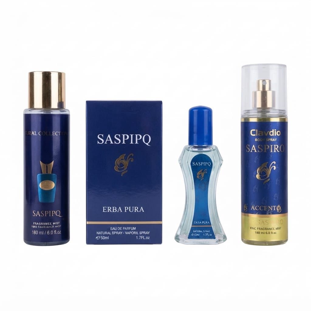 No Brand Saspipq uniseks ətir dəsti (Bədən spreyi 180 ml + Ətir suyu 50 ml) — Mallar, Bakı