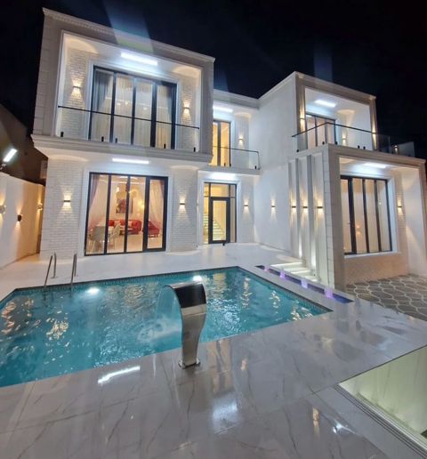 Lüks iki mərtəbəli villa – modern eksteryer və yüksək səviyyəli — Bakı