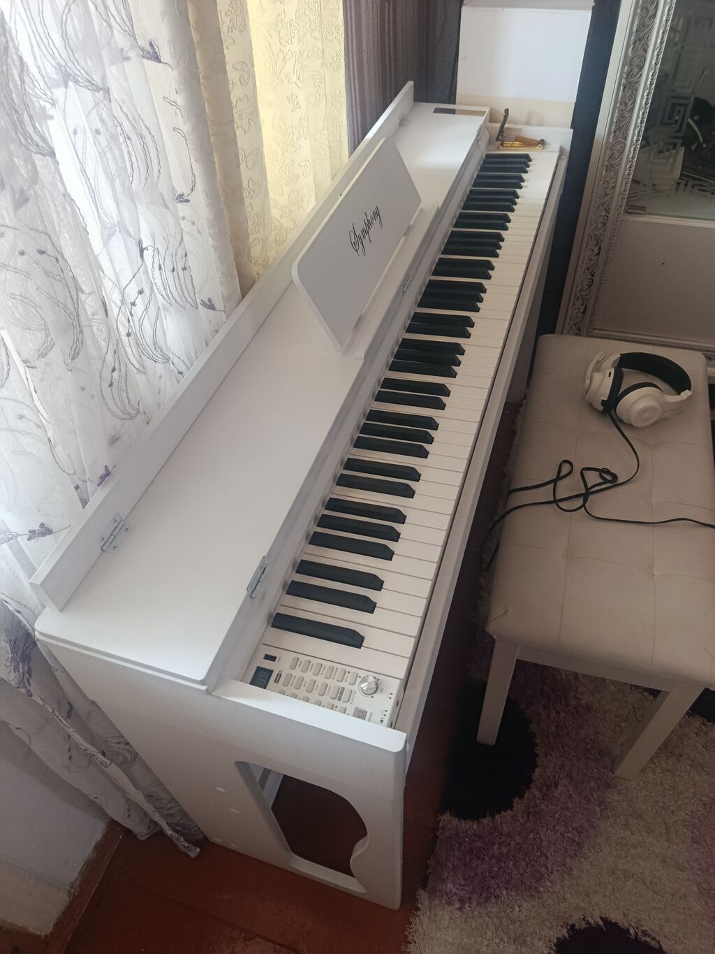 Rəqəmsal pianino – Symphony (ağ rəng) - 88 klavişli tam ölçülü — Pianino və digər klaviş alətləri, Yevlax (2)