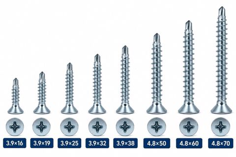 Metal özünüburğan vintlər – konik gizli başlı, kəsiş (PH) yuvalı — Qobu