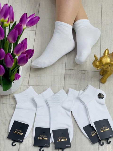 Qadınlar üçün corab dəsti MRY006-0203, ağ, pambıq, ölçü One size, 10 əd — Bakı