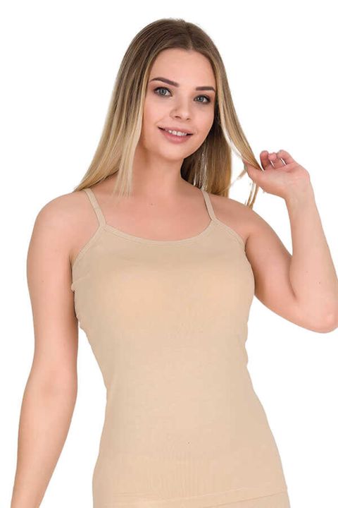 Qadınlar üçün mayka Berrak BRK-2128, bej, pambıq/elastan, ölçü M — Bakı