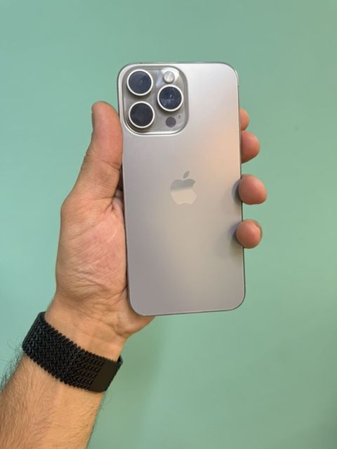 IPhone 15 Pro Max, Natural Titanium, Face ID — Bakı
