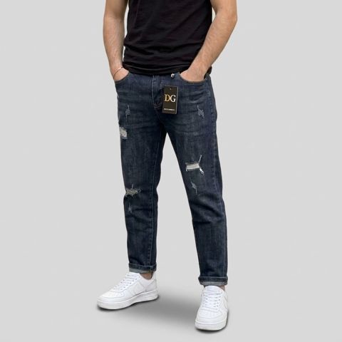 Kişilər üçün dar cins 86939593, elastan, göy, ölçü 34 — Bakı