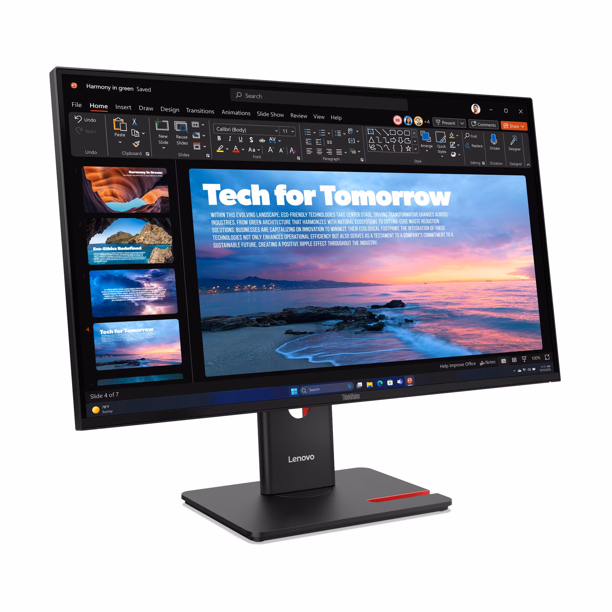 Monitor Lenovo ThinkVision T27QD-4v/ 27" QHD Wled/ 120Hz/ Tilt, Swivel, Pivot, Height Adjust Stand (64B8UAT1EU) — Bakı