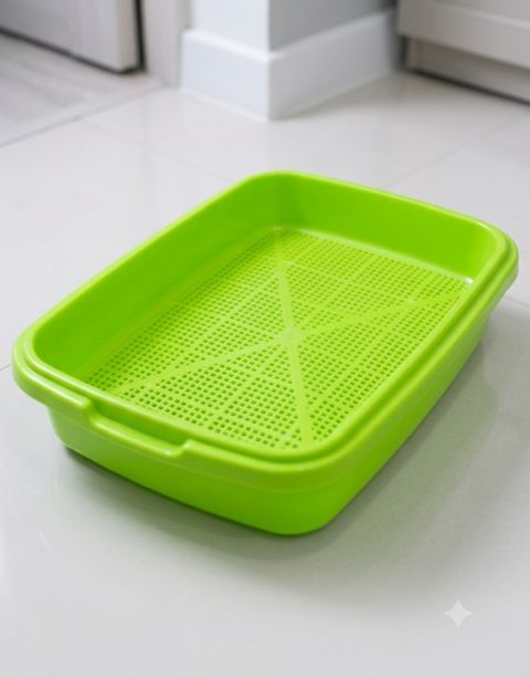 Tualet-lotok 22754617, pişik balaları üçün, plastik, yaşıl — Bakı