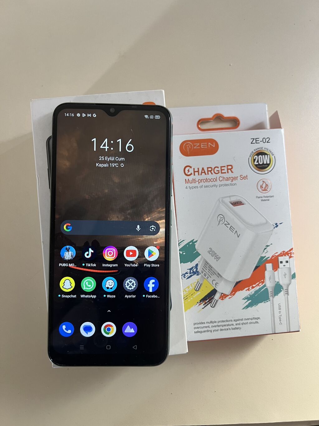 Realme C11 (2021), 32 GB, rəng - Yaşıl, Sensor — Realme, Bakı (2)