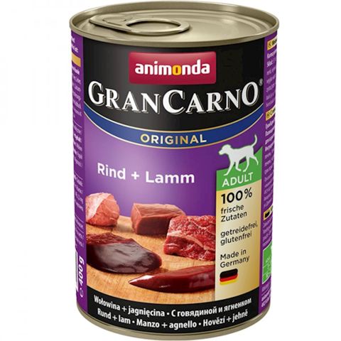 İtlər üçün nəm yem Animonda GranCarno Original Adult mal əti və quzu ilə 800 q — Bakı