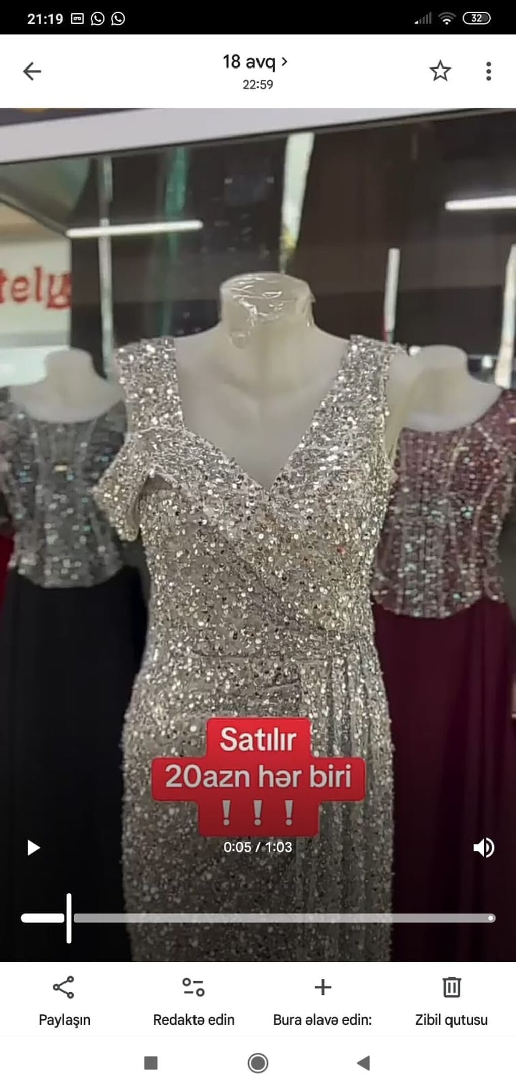 Zərif ziyafət donları seçimi 1) Şampan rəngli qısa ziyafət donu — Axşam paltarları, Sumqayıt (8)