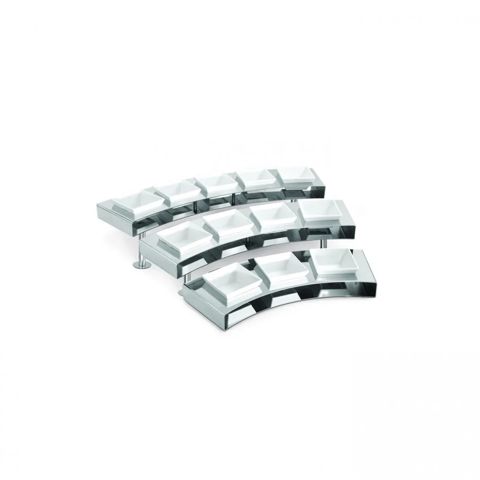 Çay üçün stend Güren Metal, 5 fincanlıq, paslanmayan polad, gümüşü, 100x20x16 sm - 600YKS-YAY-5Y-20V-01 — Bakı