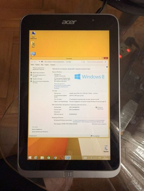 Acer planşet – Windows 8.1 Pro ilə - Ekran: təxminən 8" sensorlu — Bakı