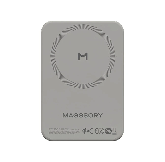 Power Bank Magssory Pride Pro 15W 10000 mAh Qi2 Titanium (PBN022) — Bakı
