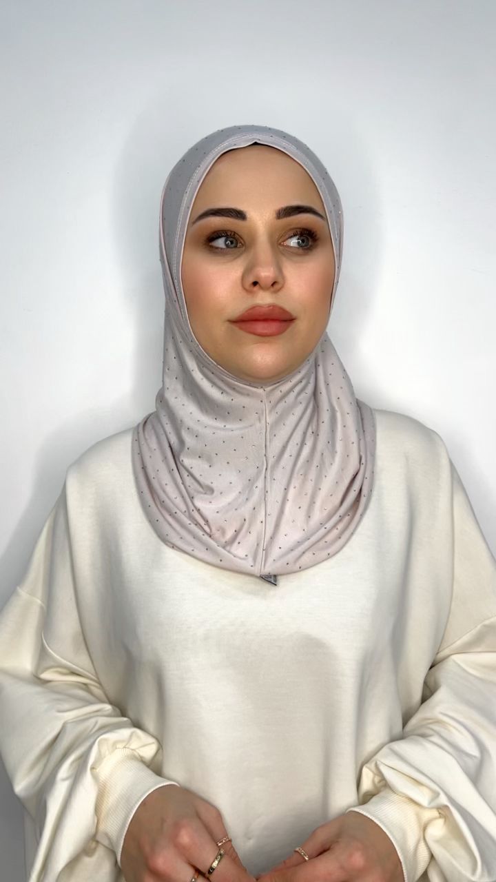 Hicab VC_1877501, açıq boz, pambıq, one size — Mallar, Bakı (3)