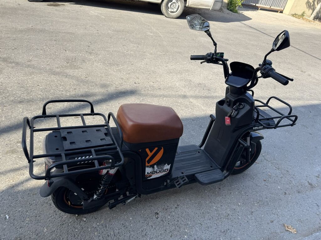 Yük daşımağa uyğun elektrik skuter - Güclü yük rafları: ön və arxa — Mopedlər və skuterlər, Digah (3)