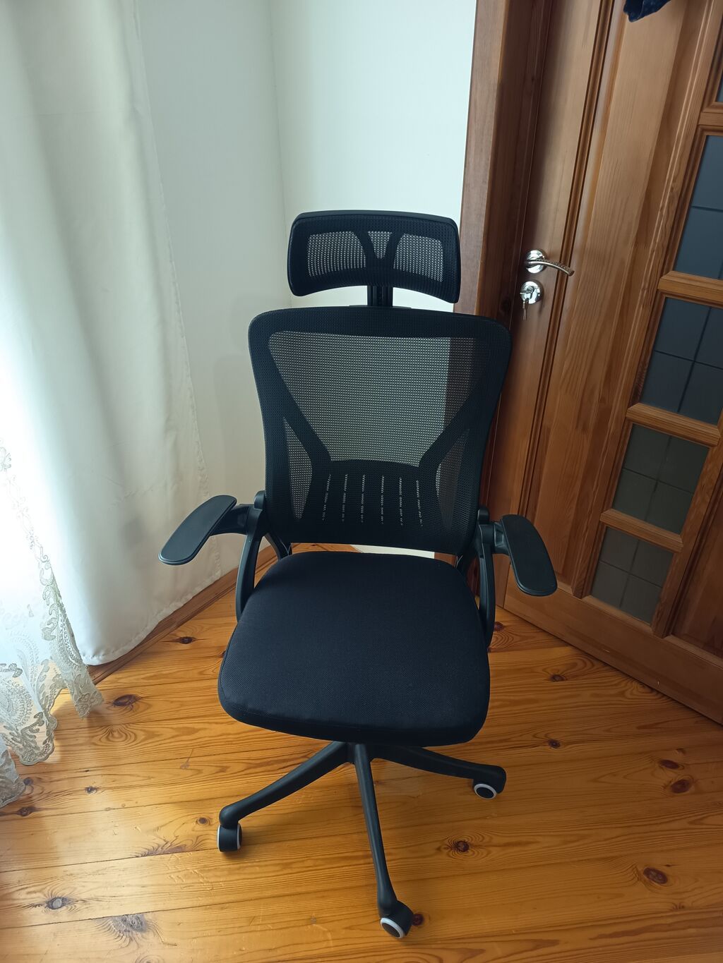 İşlənmiş, Təkərli, Qolları tənzimlənir, Parça — Ofis mebeli, Xırdalan