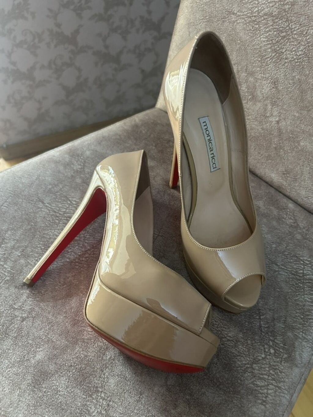 Monica Ricci qadın ayaqqabısı – peep-toe platform stilettolar - Rəng — Tufl, Mehdiabad (2)