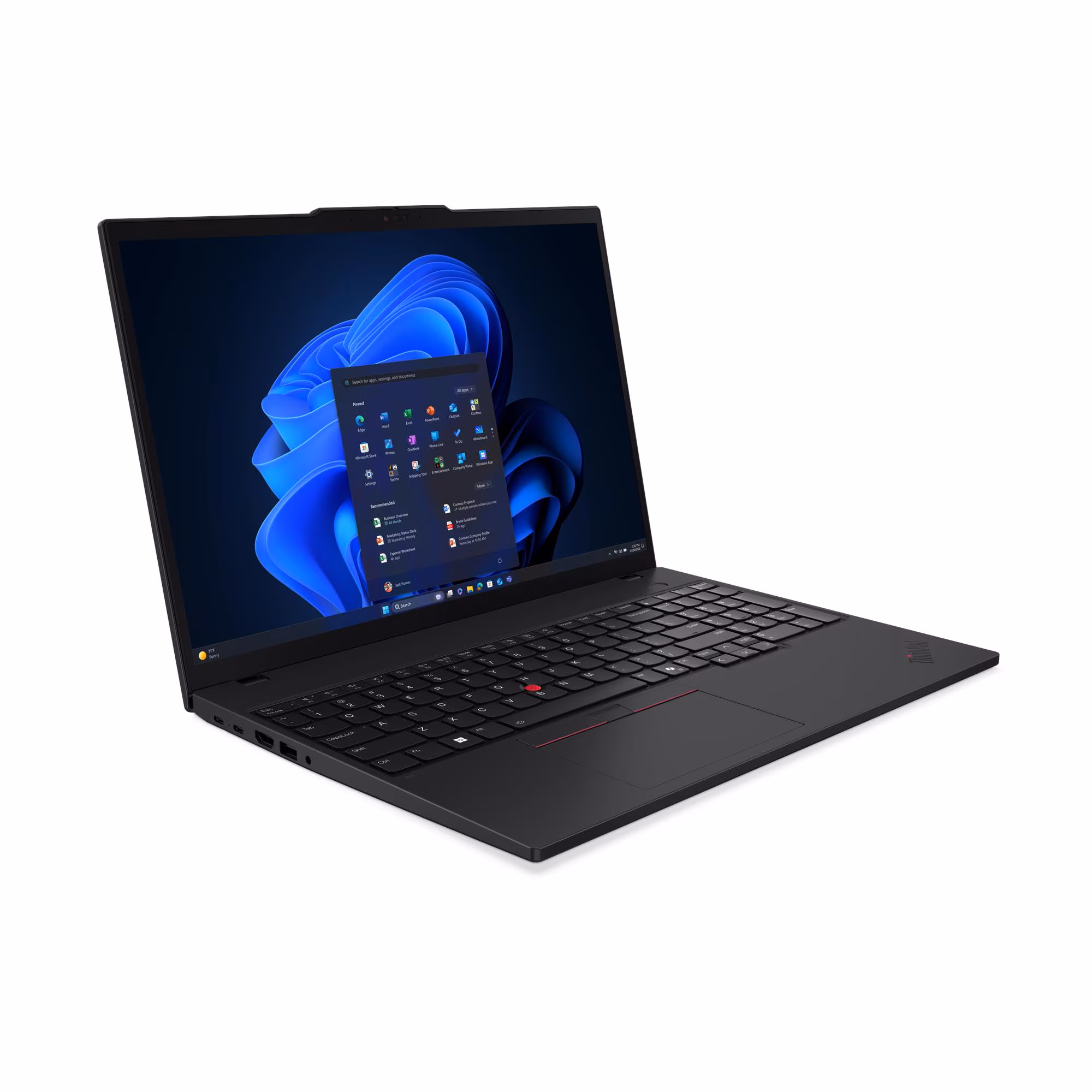 Laptop Lenovo ThinkPad T16 G4/ 16" Wuxga (1920x1200) IPS/ U7 258V/ 32GB/ 512GB SSD/ FreeDos/ Black — Lenovo, Bakı (3)