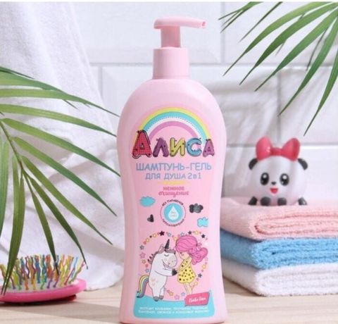Uşaqlar üçün şampun-gel Алиса 350 ml — Bakı