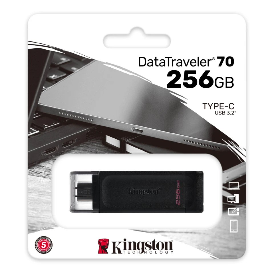 Kingston DataTraveler 70 256GB Usb-c — Карты памяти