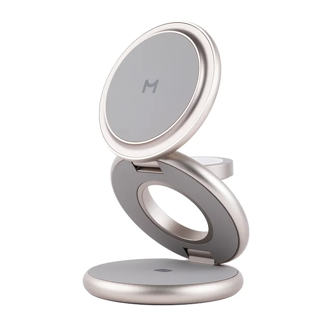 Wireless charger Magssory Disc Signature 3 in 1 for Apple Titan (WCH033t) — Bakı