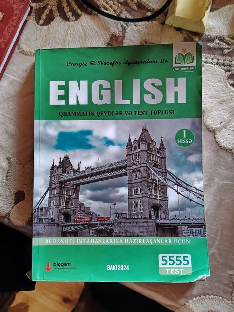 Məhsul: “English – Qrammatik qeydlər və test toplusu (I hissə)” — Mehdiabad