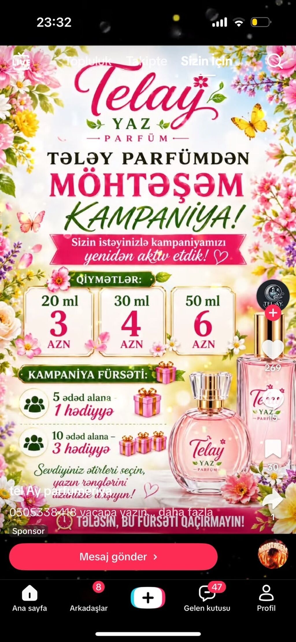 Tel Ay Parfum – zövqlü hədiyyə qutularında müxtəlif ətirlər Məhsul — Ətir, Bakı (6)