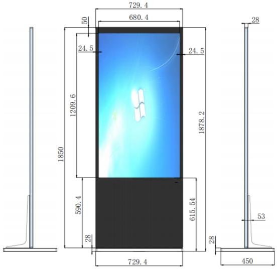 SF1 Basic 65-inch Interactive Digital Signage LE065KD (SF1 Basıc) — İnteraktiv panellər və LED ekranlar, Bakı (2)