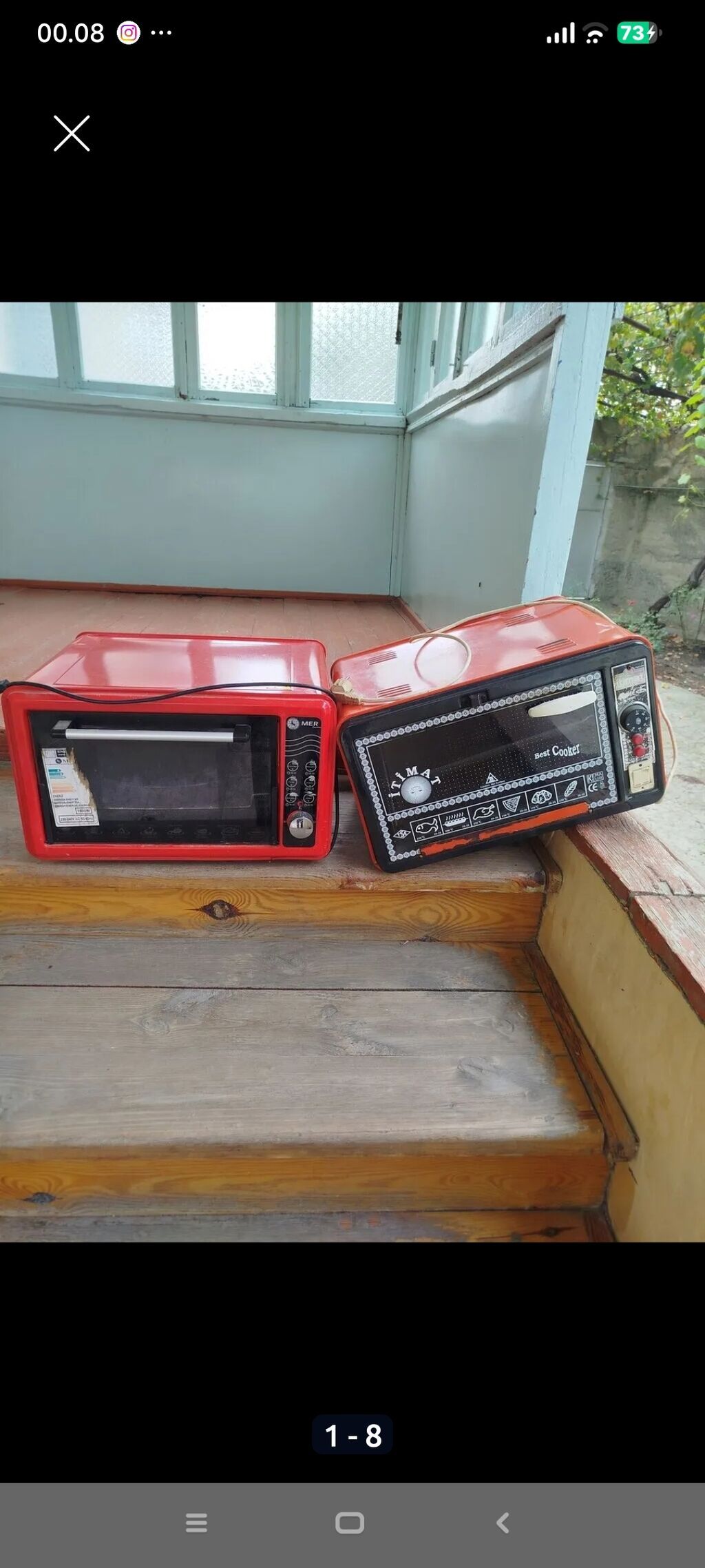 Məhsul: Elektrik mini soba (qırmızı rəngdə), 2 ədəd Stolüstü — Masaüstü plitələr, Mingəçevir (8)