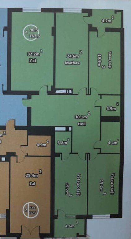 Satılır 4 otaqlı yeni tikili 167.6 m² — Mənzil, Bakı (3)