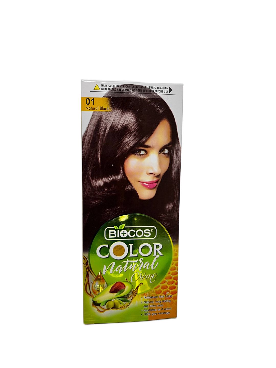 Saçlar üçün krem-boya Biocos Color Natural 01 Natural Black — Mallar, Bakı