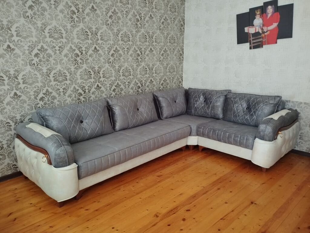 Məhsul: Künc və salon dəsti divanlar Təsvir: - Müasir dizaynlı, şık — Yumşaq mobilya dəstləri, Bakı (9)
