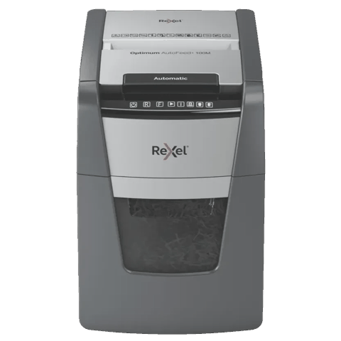Rexel Optimum AutoFeed+ 100M Automatic Micro Cut Paper Shredder P5 (2020100MEU) — 1 045 ₼ · Baku · Ofis malları Rexel Optimum AutoFeed+ 100M Automatic Micro Cut Paper Shredder P5 (2020100MEU) — Baku