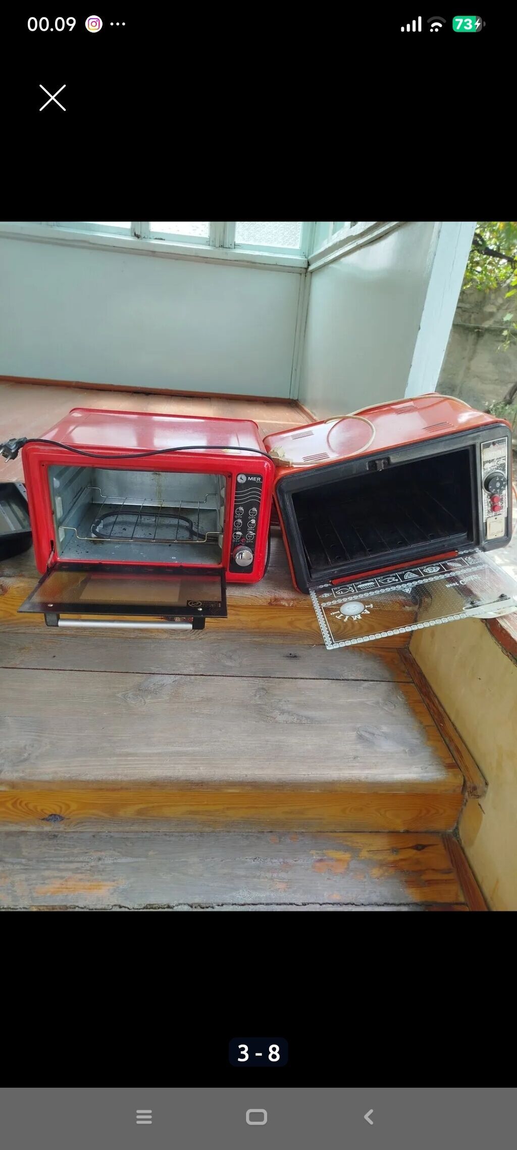 Məhsul: Elektrik mini soba (qırmızı rəngdə), 2 ədəd Stolüstü — Masaüstü plitələr, Mingəçevir (6)