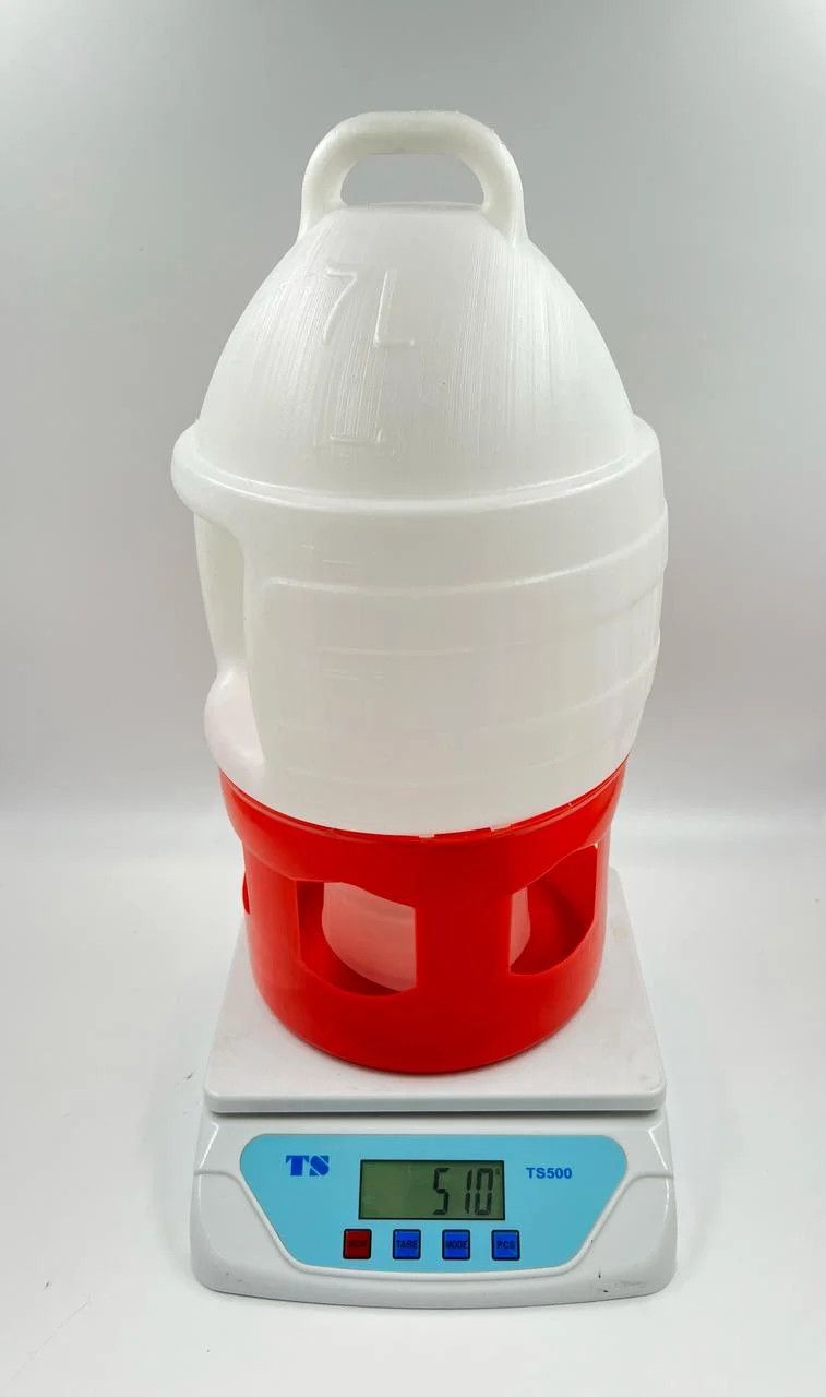 Su təknəsi göyərçinlər üçün, ağ, plastik, 7 l — Mallar, Bakı (3)