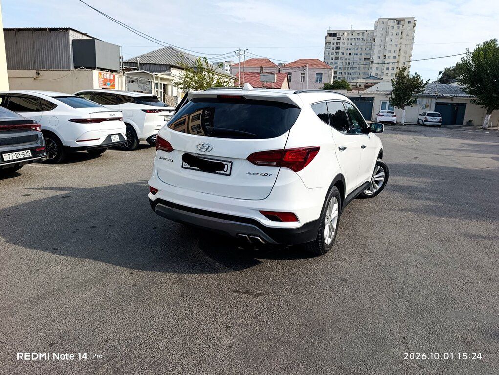 Hyundai Santa Fe, 2.0 L, 2017 il, 137 000 km — Avtomobillər, Bakı (8)