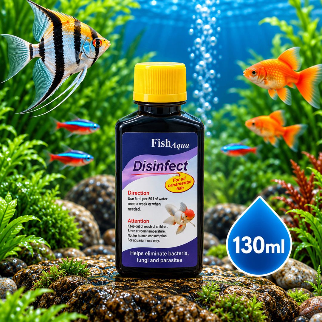 Kimyəvi maddə, Balıq Aqua Dezinfeksiyaedici, 130 ml, şirin su balıqları üçün, balıq xəstəliklərinə qarşı — Mallar, Bakı