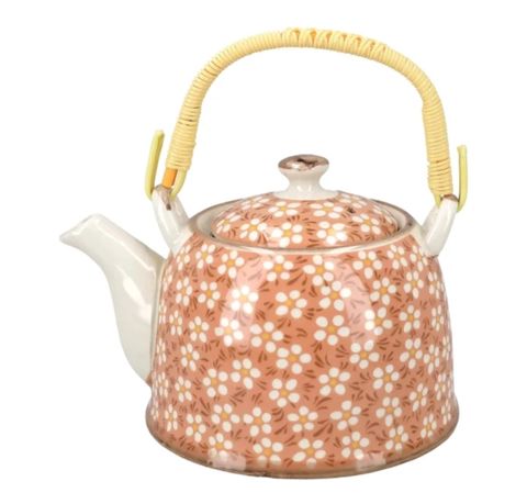 Dəm çaydanı QE88, 800 ml, keramika, narıncı — Bakı