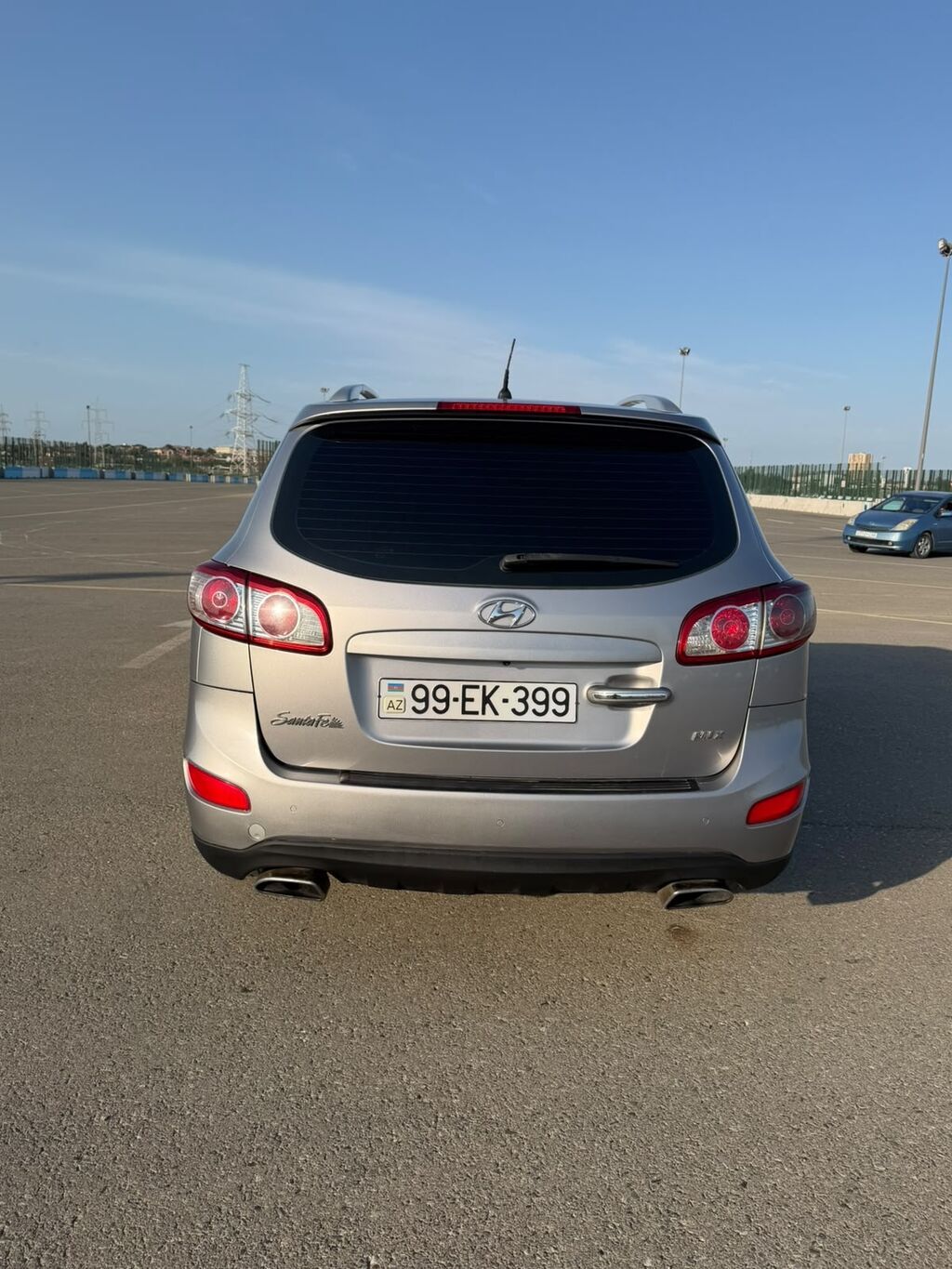 Hyundai Santa Fe, gümüşü rəng, benzinli SUV. Texniki və dizayn 99-EK-399 — Avtomobillər, Bakı (10)
