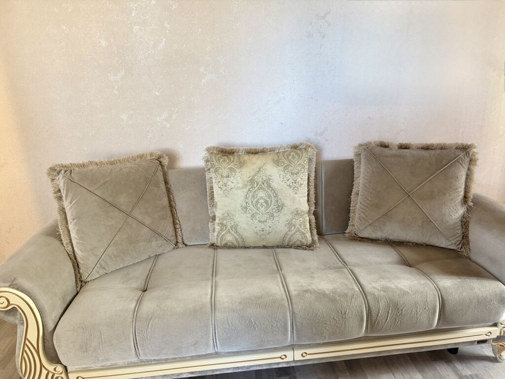 Divan, İşlənmiş, Açılan, Bazalı, Vеlur parça — Divanlər, Bakı (2)