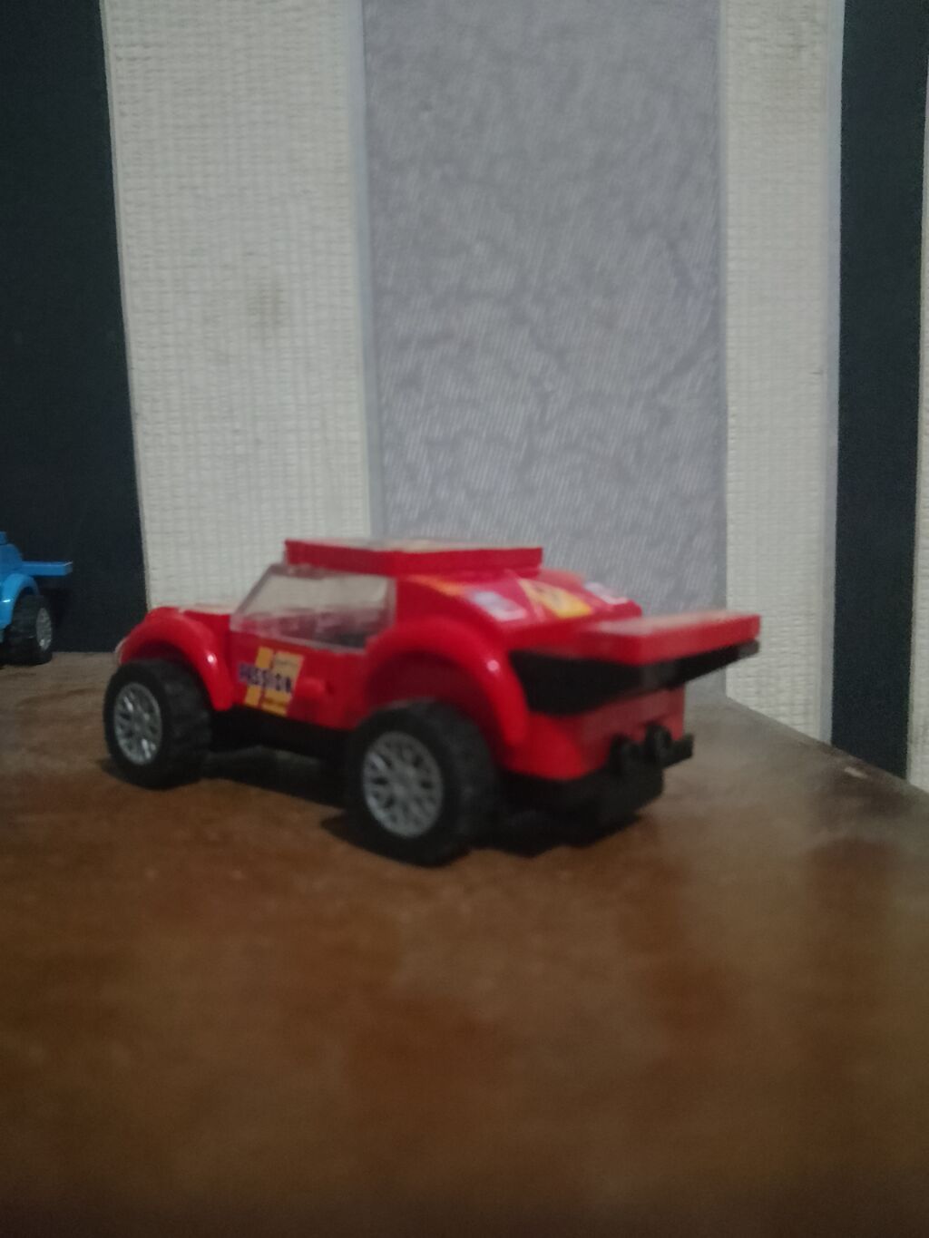 Qırmızı oyuncağ avtomobil – mini yarış modeli - Korpus: parlaq — Digər, Digah (2)