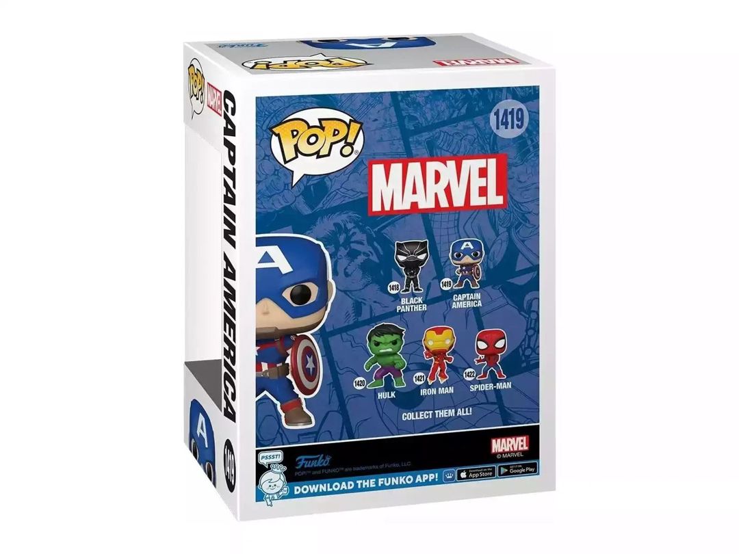 Kolleksiya fiquru Funko Pop Marvel Captain America, 9.3 sm - 00-00047260 — Mallar, Bakı (3)