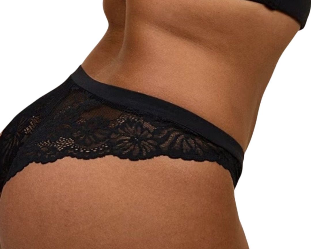 Qadınlar üçün 3 ədədli tuman dəsti Brazilknickers, qara, parça, ölçü 3XL — Mallar, Bakı (2)