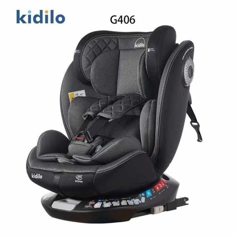 Avtomobil kreslosu uşaqlar üçün Kidilo G406, qara — Bakı