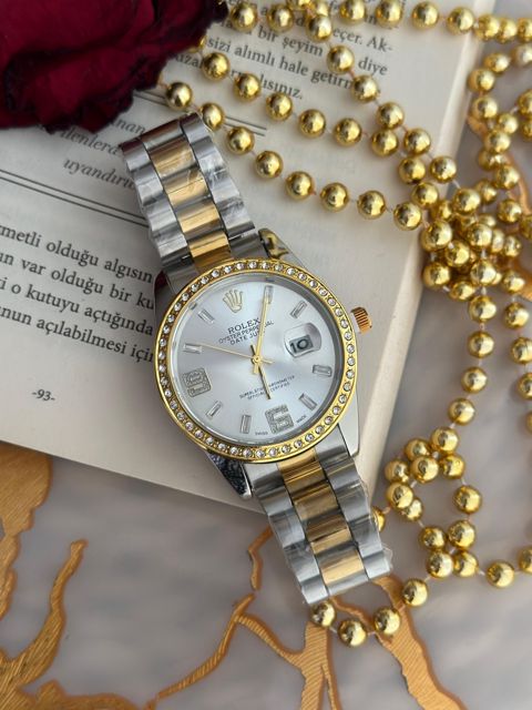Qadın qol saatı Elegant 0044, gold silver — Bakı