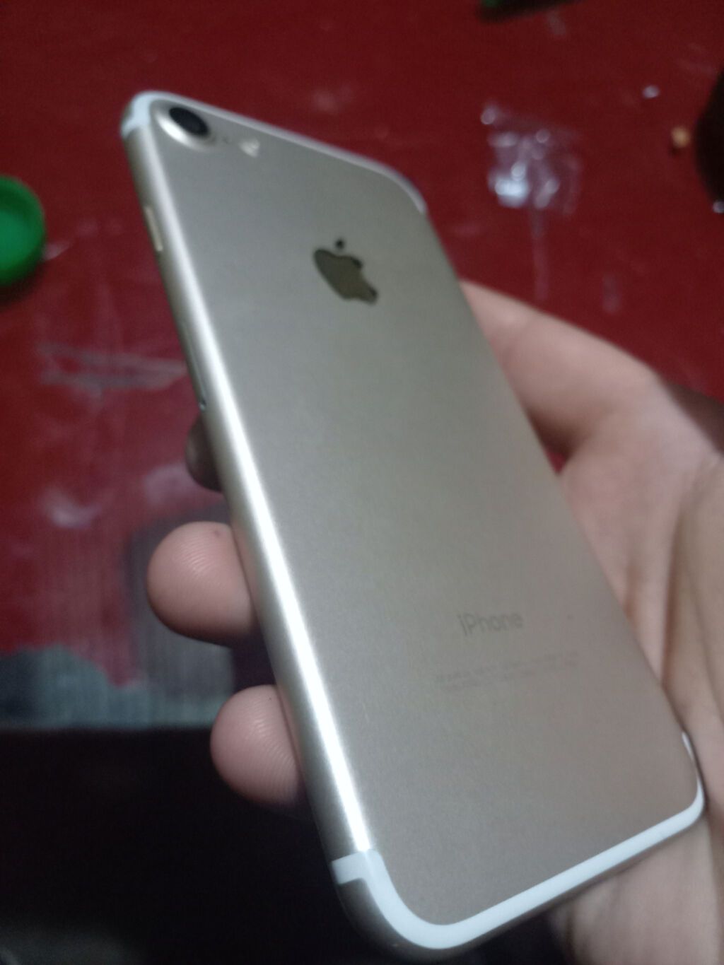 IPhone 7, 32 GB, Matte Gold, Zəmanət, Barmaq izi, Face ID — Apple iPhone, Bakı (2)