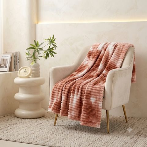 Pled-örtük 1447, bambuk, narıncı, 200x220 sm — Bakı