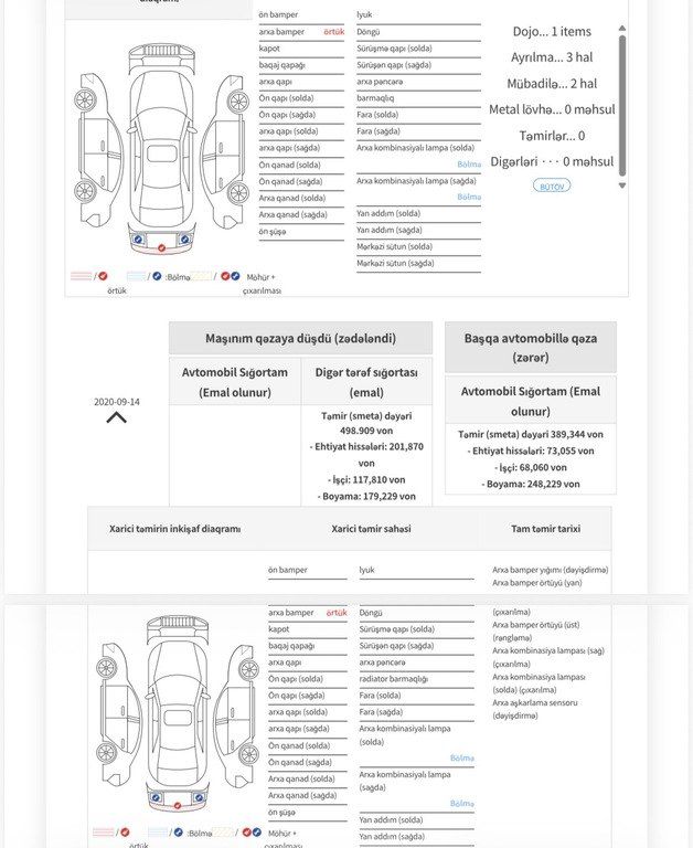 Hyundai Sonata, 2.0 L, 2019 il, 196 000 km 77-OK-219 — Avtomobillər, Bakı (12)
