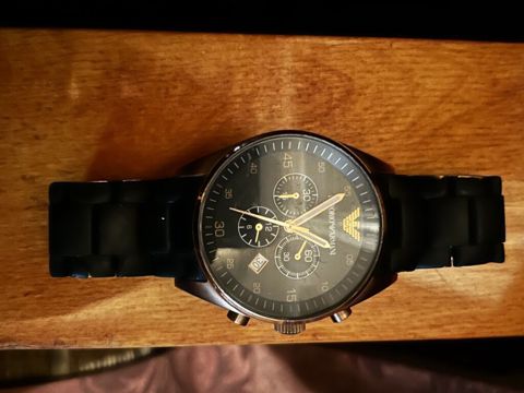 Emporio Armani kişi qol saatı - Korpus: paslanmayan polad, tünd — Gəncə
