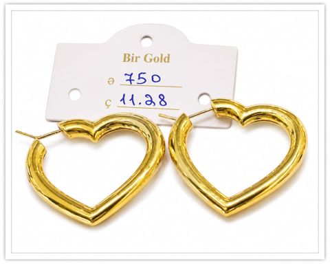 Zinət sırğası, qızıl 750 əyar, 11.28 q — Bakı
