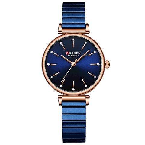 Qadın qol saatı Curren C9081L Blue Rose Gold — Bakı